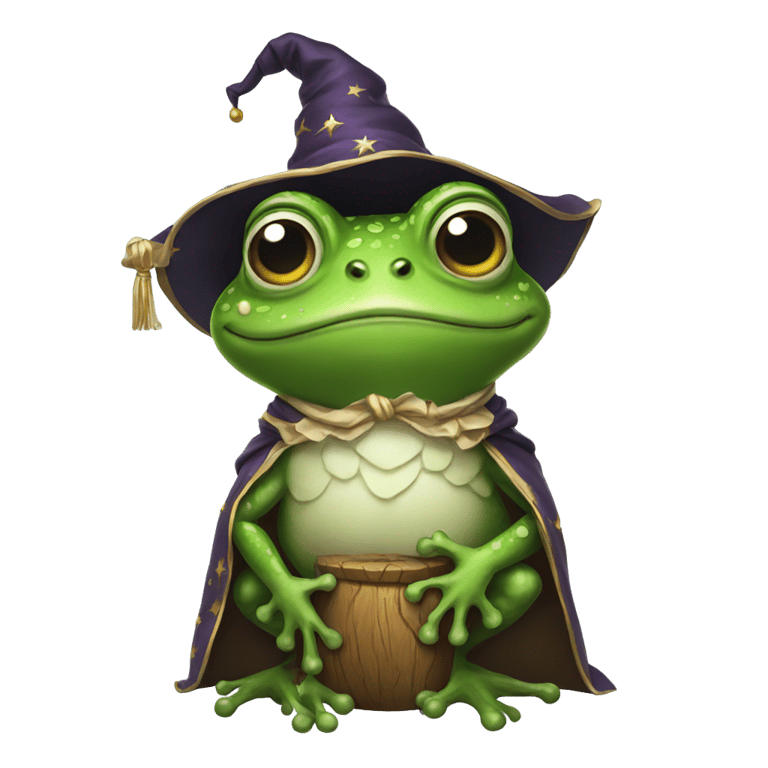 絵文字：wizard frog