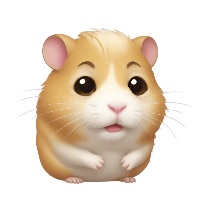 genmoji: A hamster is sad