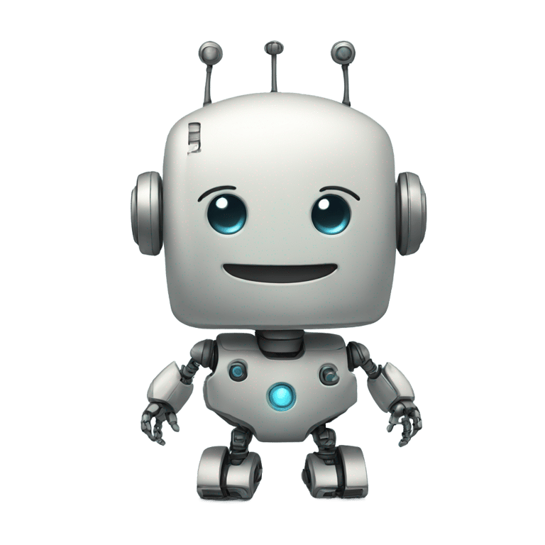 genmoji: cute smiling robot