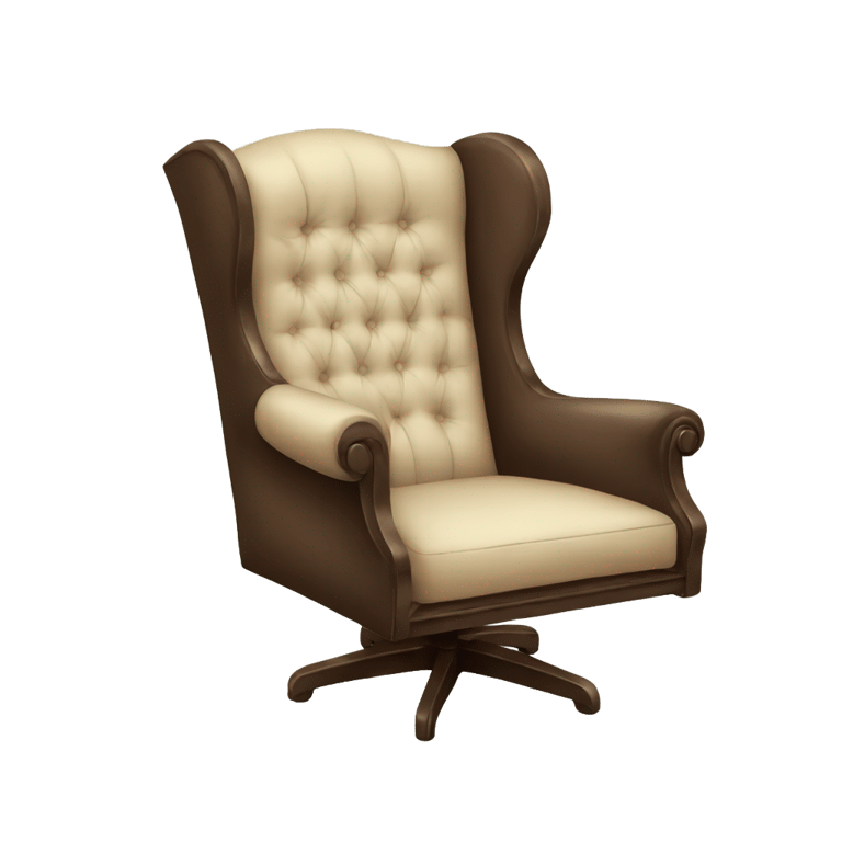 genmoji : a chair with someone sitting in it flying away