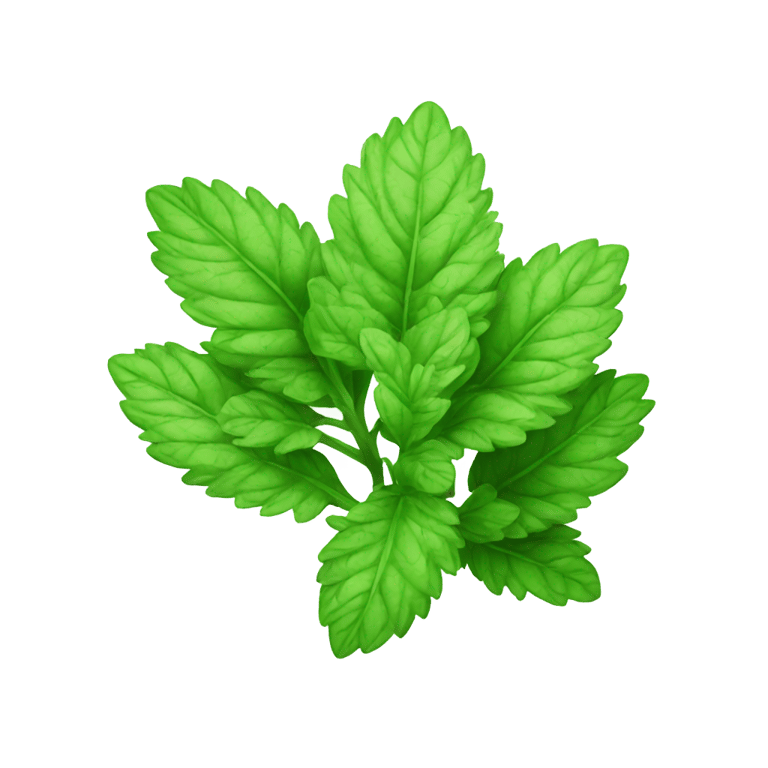 genmoji: modern mint plant