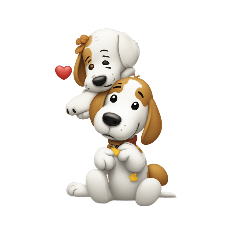 genmoji：snoopy and woodstock