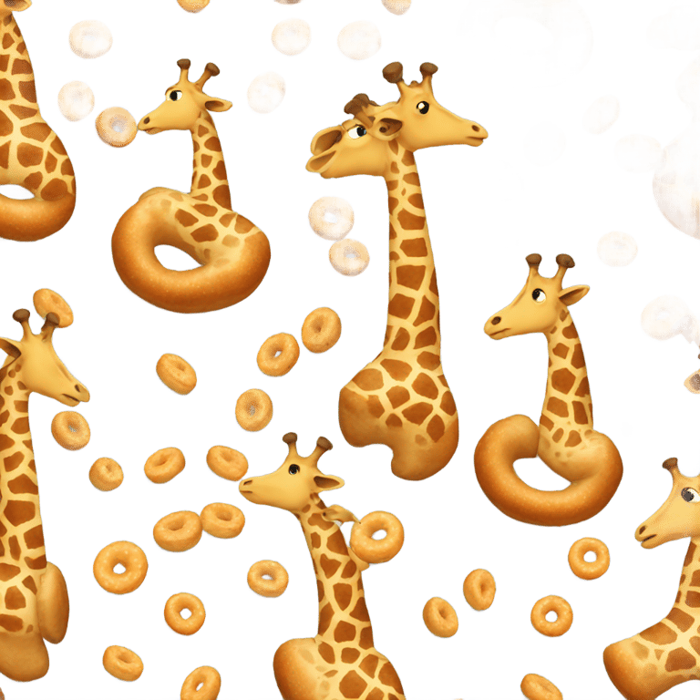 genmoji : Girafe bagel