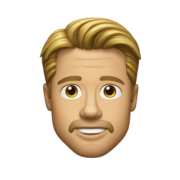 genmoji: Brad pitt