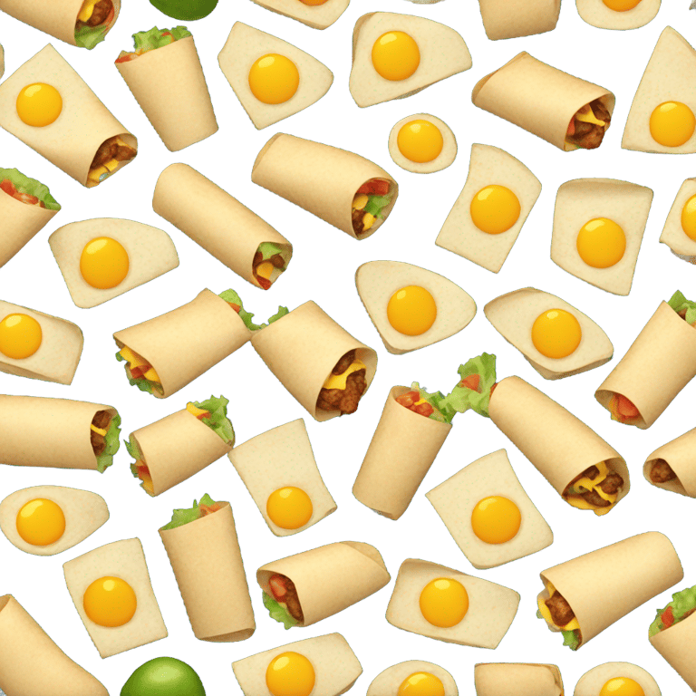 genmoji: Breakfast burrito