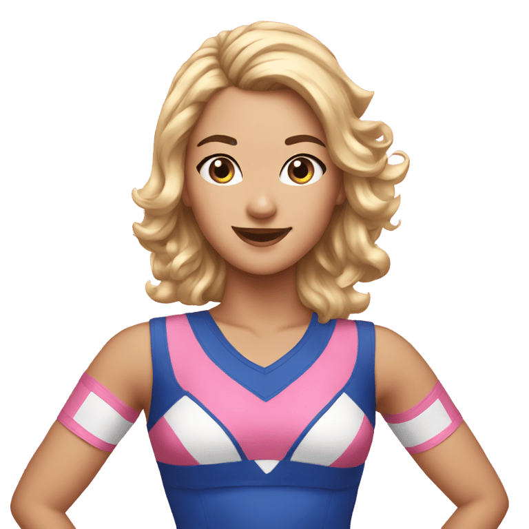 genmoji：katy as a cheerleader