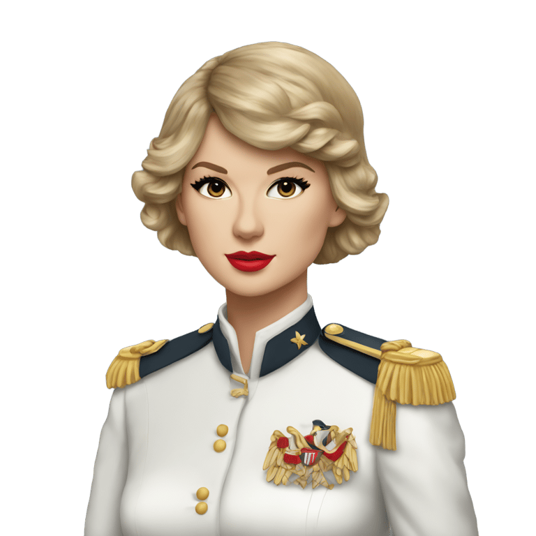 genmoji: Taylor Swift as a Colonel