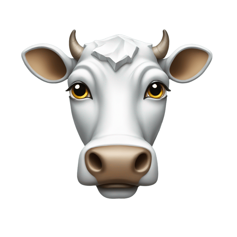 絵文字：Diamond cow