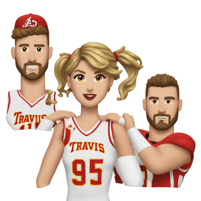 genmoji: 1% Travis Kelce 99% Taylor Swift