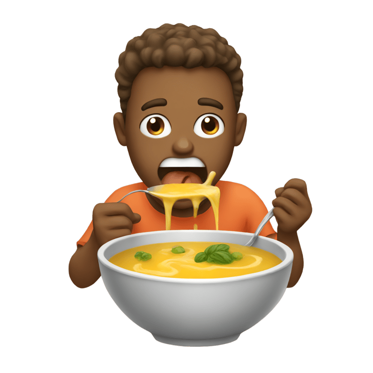 genmoji: Soup Eating Soup