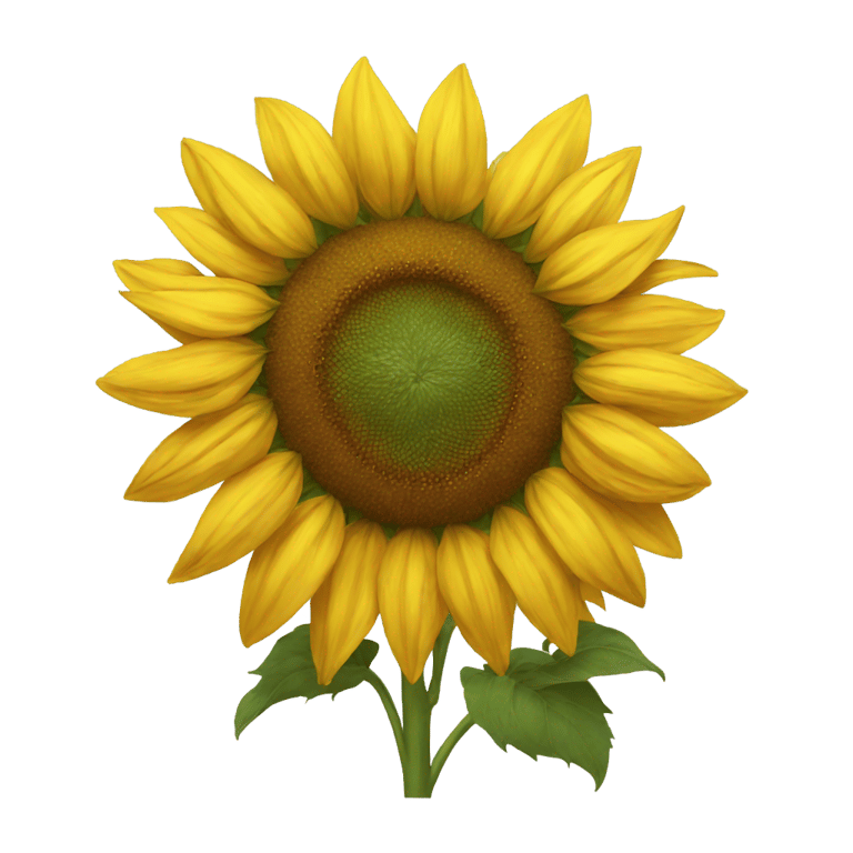 genmoji: a sunflower