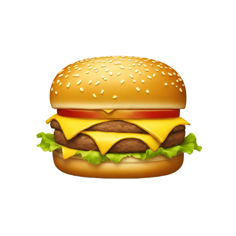 genmoji : Boîte de burger avec M jaune