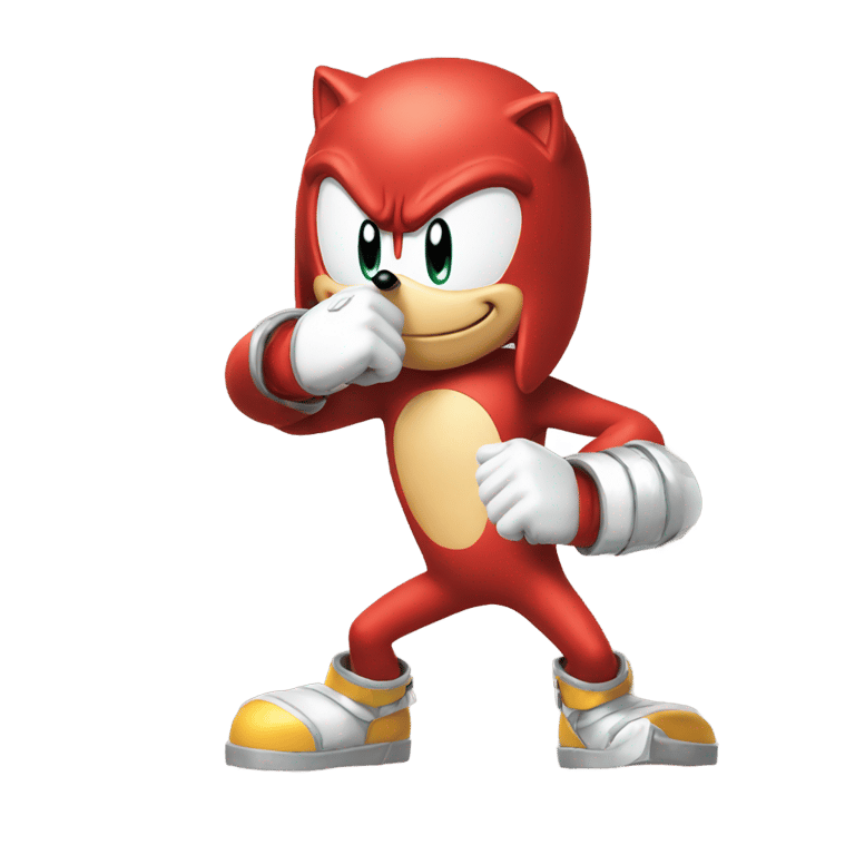 絵文字：Knuckles from sonic