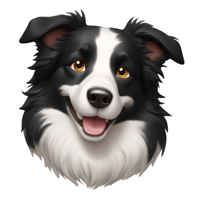 genmoji : Berger australien souriant radieusement