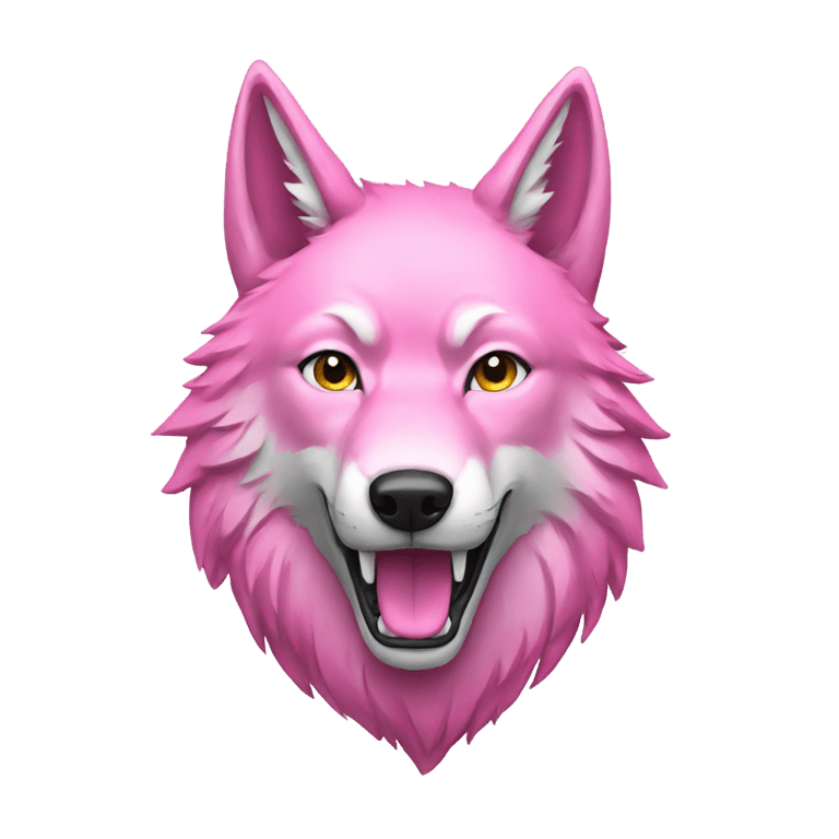 genmoji: Pink Wolf