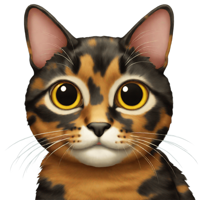 genmoji: Tortoiseshell cat