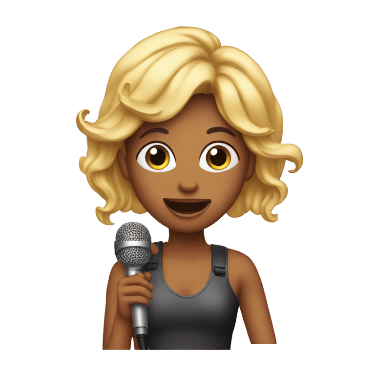 genmoji: Karaoke singer