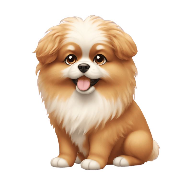 genmoji: puffy puppy pomperanian