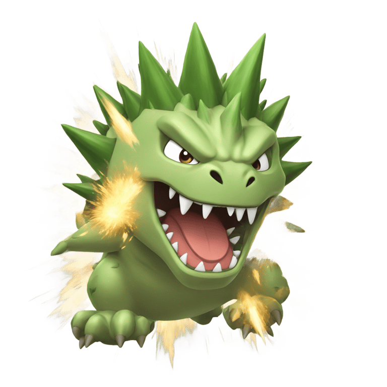 genmoji: Tyranitar explosion