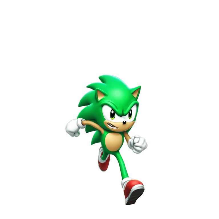 絵文字：Sonic running in green hills