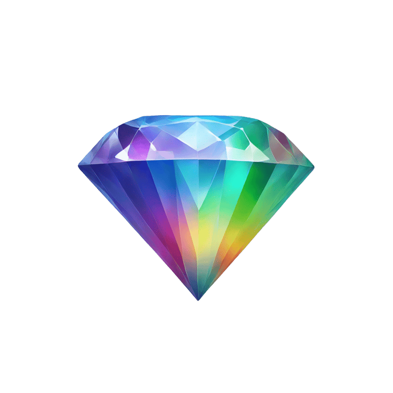 genmoji: Rainbow diamond