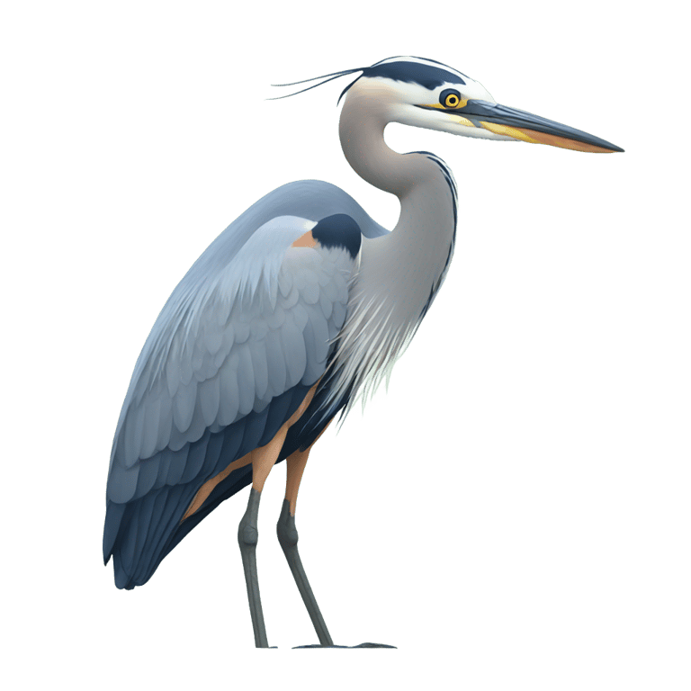 絵文字：great blue heron