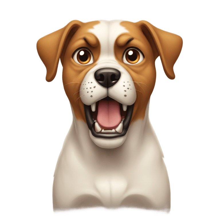 genmoji: Angry Dog