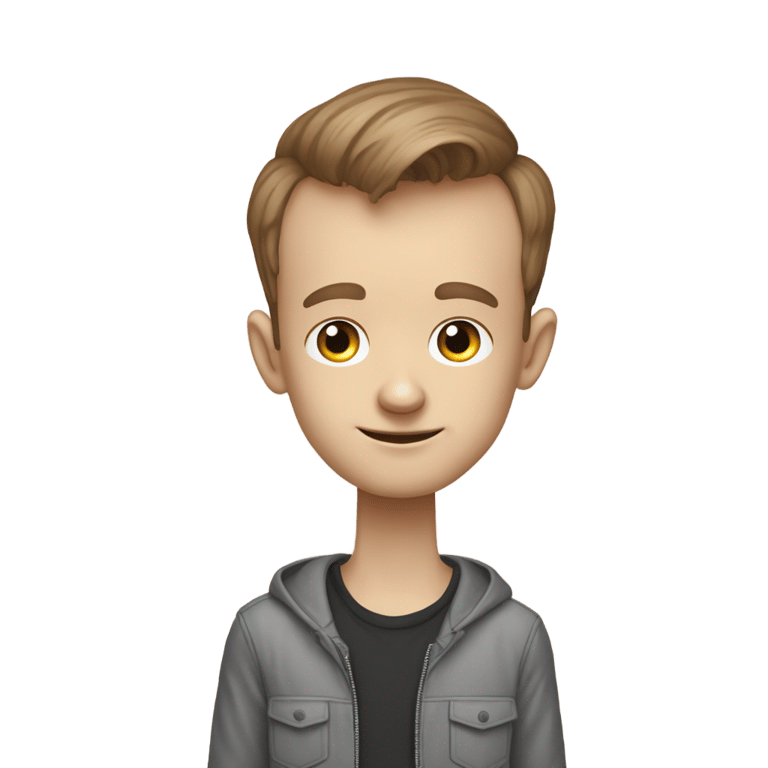 genmoji: vitalik buterin memoji, shy, introvert, genius