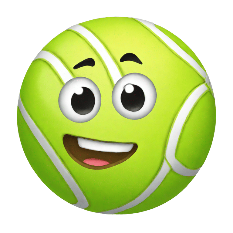 genmoji : tennis ball chibi