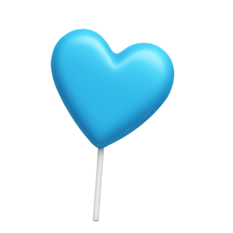 genmoji: AN BLUE HEART-SHAPED CANDY