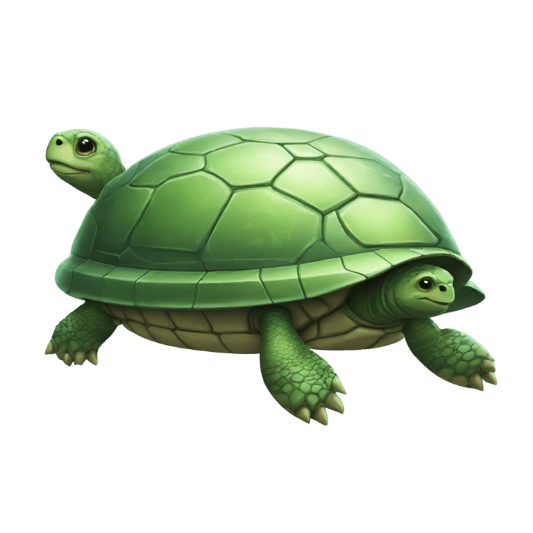 genmoji: Turtle spaceship