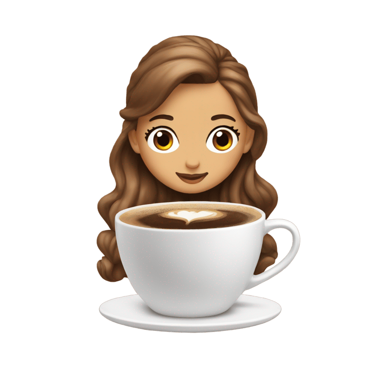 genmoji: ariana grande coffee