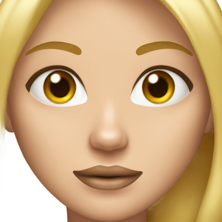 genmoji : Femme nue, vagin, cheveux blonds