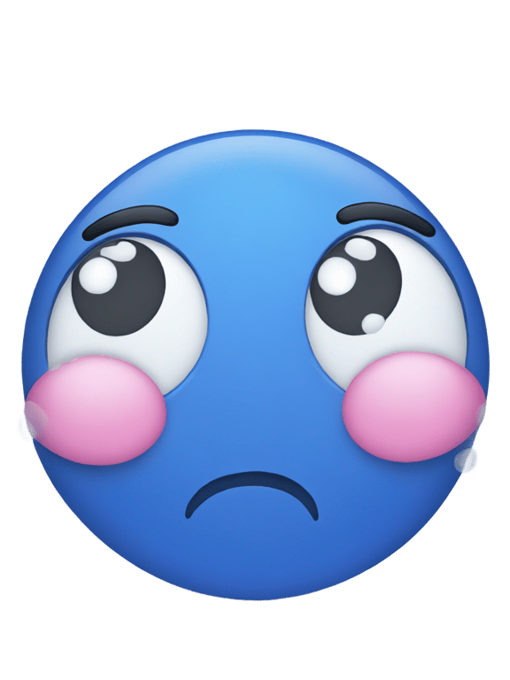 genmoji: Blushing emoji