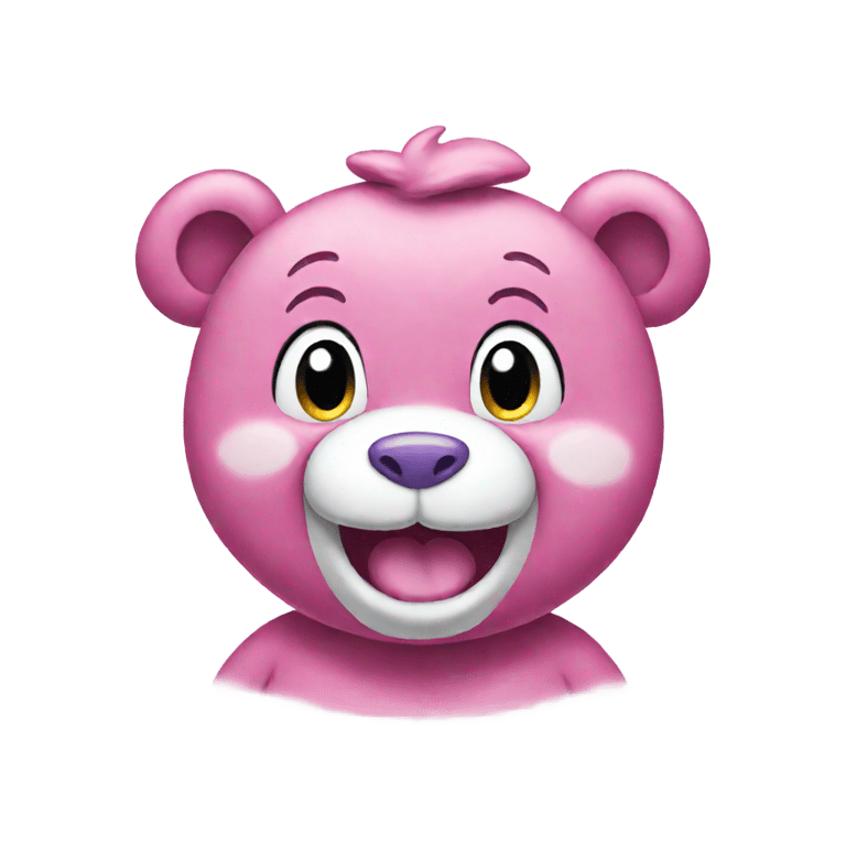 genmoji : carebear smiling