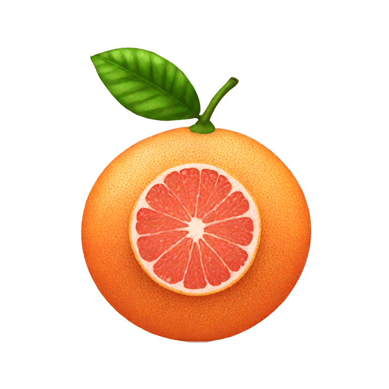 genmoji: a small grapefruit