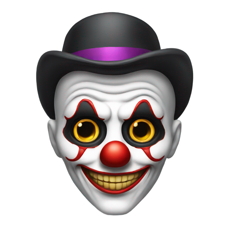 genmoji: tête de mort clown