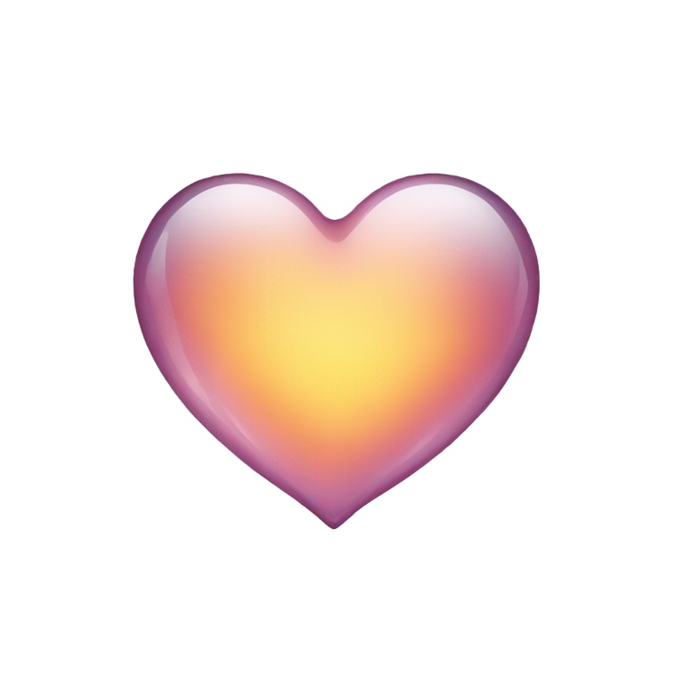 genmoji: glass heart
