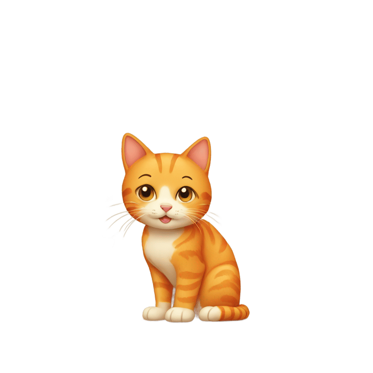 genmoji: orange tabby cat