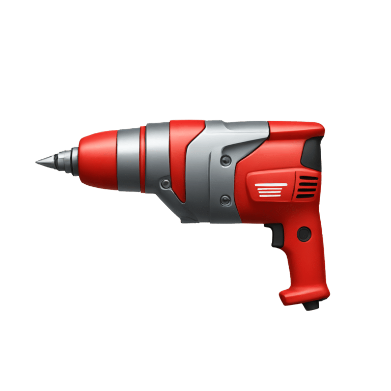 絵文字：A red drill