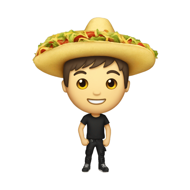 絵文字：Josh dun holding a taco