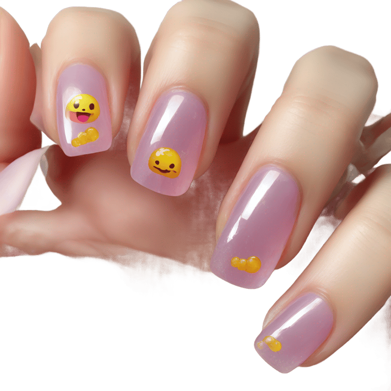 genmoji: Cute jelly nails