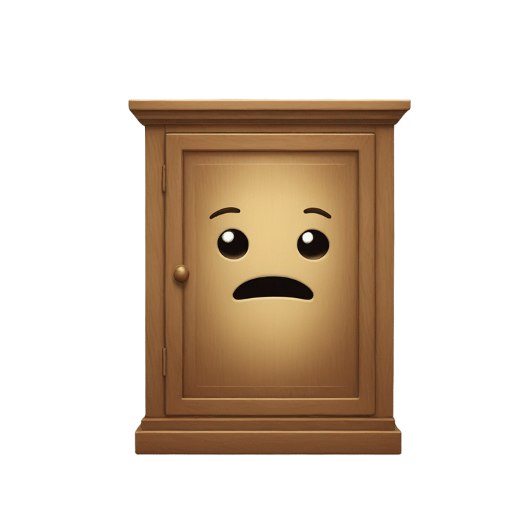 genmoji: cabinet with a face