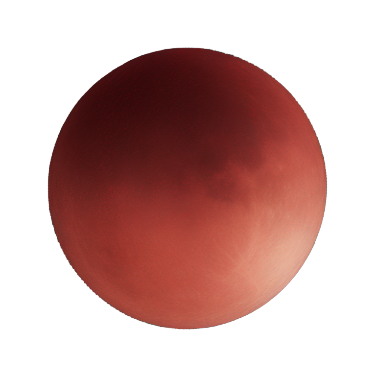 genmoji : Une lune très rouge foncé