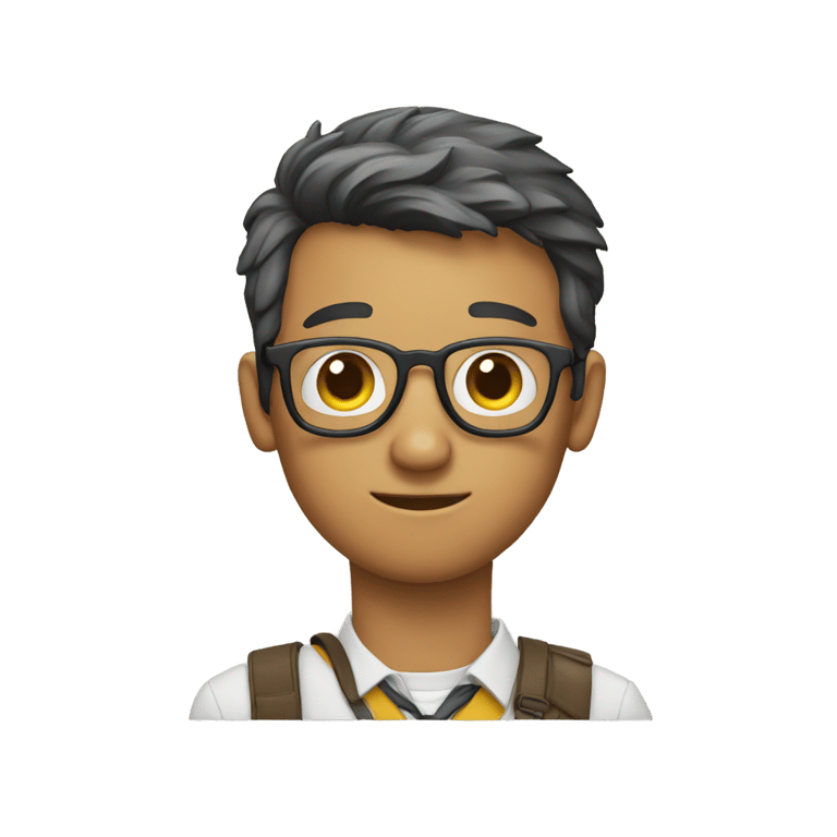 genmoji: Nerd with one hand