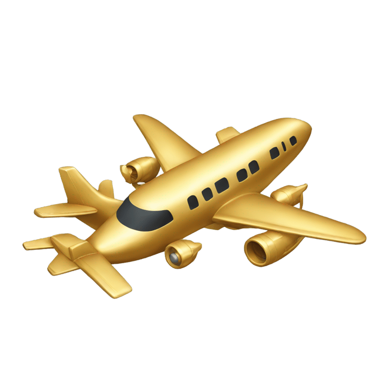 genmoji: a gold plane