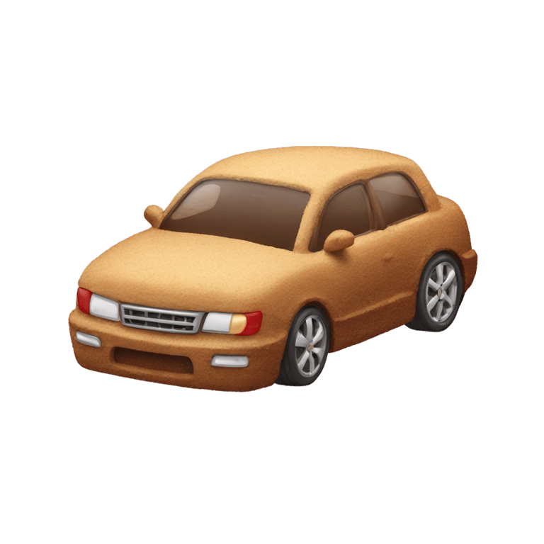 genmoji: A car made of cake