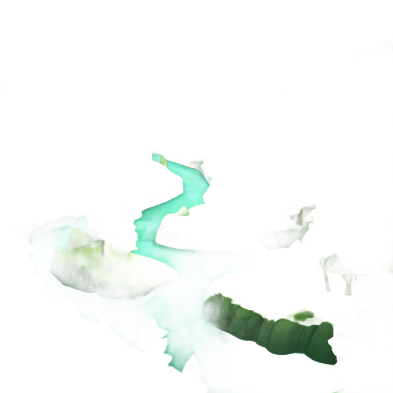 genmoji: river in forest