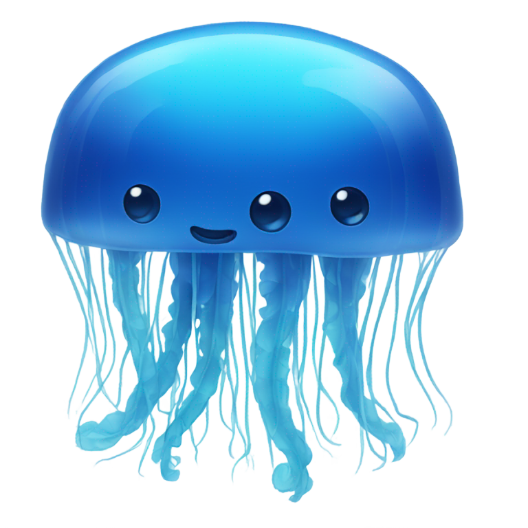 genmoji : Méduse bleue