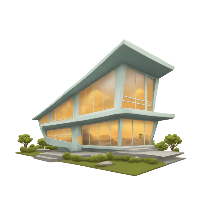 genmoji: googie architecture